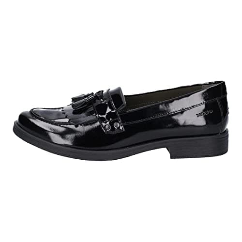 Image of Geox Girls Jr Agata Moccasins, Black, 1.5 UK Child