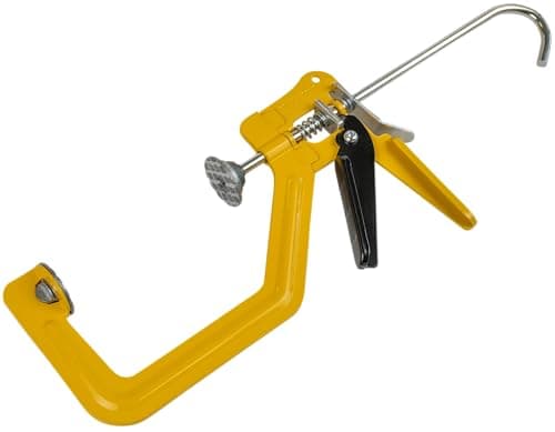 Image of ROUGHNECK® One-Handed Speed Clamp - Metal TurboClamp, Quick-Release, Heat-Resistant Jaw Pads, 600Nm Clamping Force, Single-Handed Operation – 150 x 75mm / 6x3