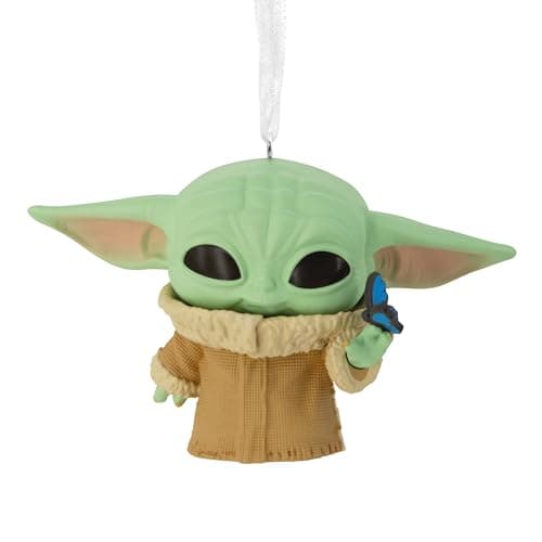Image of Hallmark Grogu Funko Pop Hanging Christmas Ornament, Star Wars: The Mandalorian, Resin Tree Decoration
