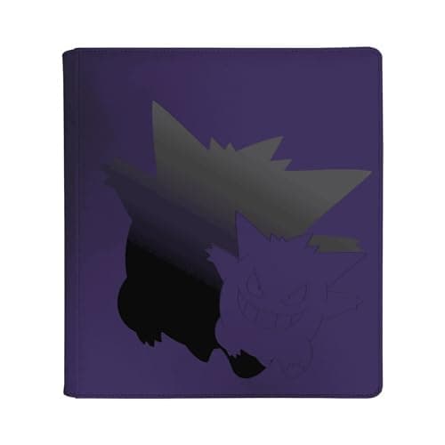 Image of Ultra Pro | Pokemon Elite Series Genga 12-Pocket Zippered PRO Binder | Trading Card Game Accessory, Purple