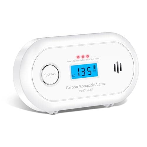 Image of Carbon Monoxide Detector – 10-Year Sealed Battery CO Alarm with LCD Display, Carbon Monoxide Alarms for Home, EN 50291 Certified – Alertlink VC22R