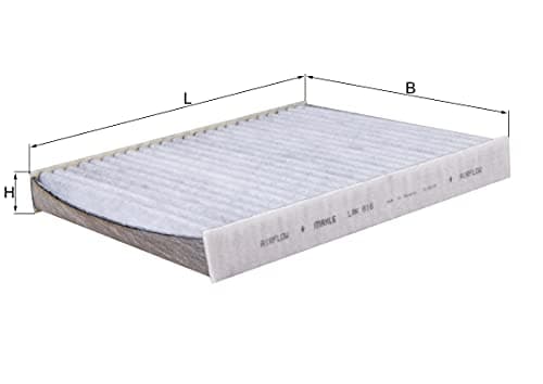 Image of MAHLE LAK 816 Interior Cabin Air Filter - Carbon Activated Pollen Filter - with odor protection - Car