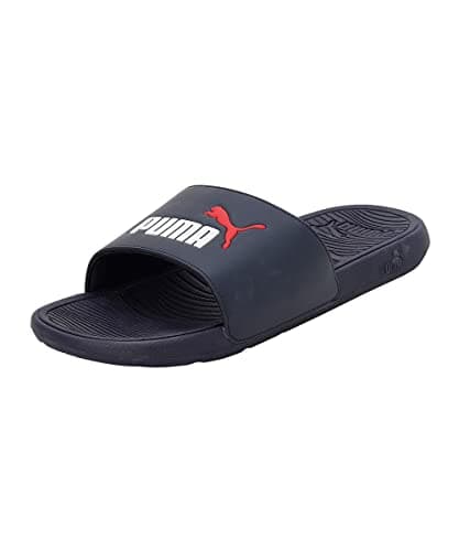 Image of Puma Unisex Adults Cool Cat 2.0 Slide Sandals, Parisian Night-Puma White-Puma Red, 8 UK