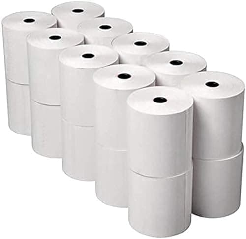 Image of 60 Rolls of Premium 80 x 70mm Thermal Paper Till Rolls – POS Thermal Receipt Paper for EPOS, Cash Register, Credit Card Machines, Epson Citizen TH243, CBM232, CBM233, CBM253