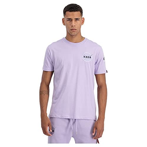 Image of Alpha Industries Space Shuttle T Shirt for Men Pale Violet