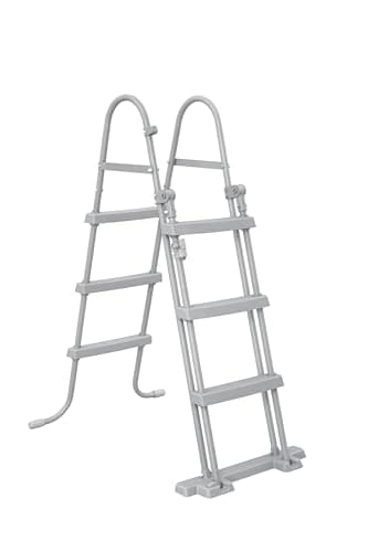 Image of Bestway Flip & Lock Ladder for Above Ground Pools, Lightweight Foldable Design