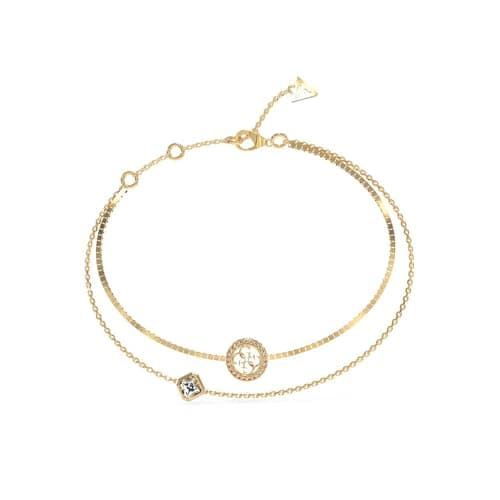 Image of Guess Bracelet 4G Crush JUBB04160JWYGS double stainless steel