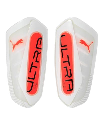 Image of PUMA ULTRA Flex Sleeve, Unisex Shin Guard, White-Glowing Red, L - 030987