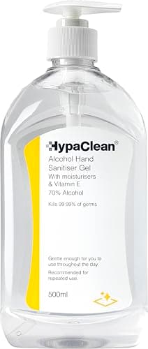 Image of Safety First Aid Group HypaClean Alcohol Hand Sanitiser Gel (500 ml)