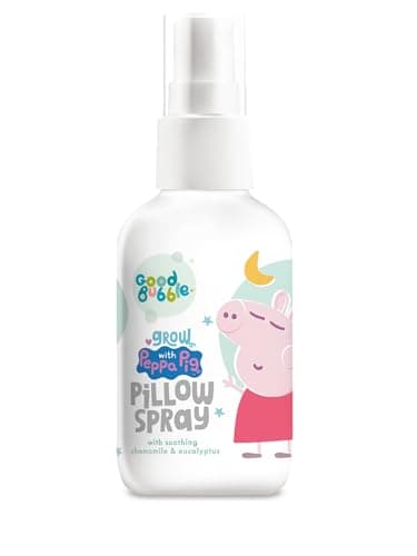 Image of Good Bubble Peppa Pig Pillow Spray (60ml) - Calming Chamomile & Eucalyptus Sleep Mist - Relaxing Bedtime Spray for Kids - Soothing Sleep Aid