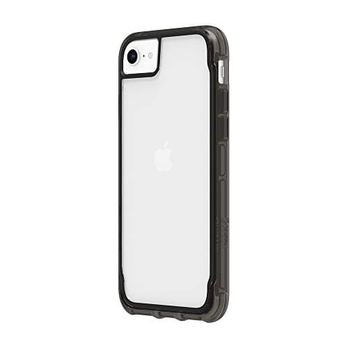 Image of Griffin Survivor GIP-042-BLK Clear Case for Apple iPhone SE (2020) / 8/7 / 6S / 6 [Slim Design I Shock Absorbing Corners I Qi Compatible Mobile Phone Case] (Black/Transparent)
