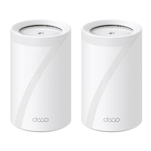 Image of TP-Link Deco WiFi 7 Mesh BE9300 Deco Tri-Band BE65(2-Pack), Ethernet Port/Fibre 2.5 Gbps, WiFi Speed up to 9 Gbps, WPA3, 320 MHz Channels, 6 GHz
