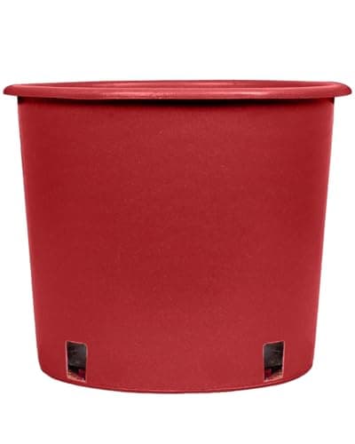 Image of GardenersDream Real Christmas Tree Pot Cover - Practical Cover, Great Alternative to Christmas Tree Skirting - Bottom Covering for Potted Xmas Trees (Red, 7.5L)