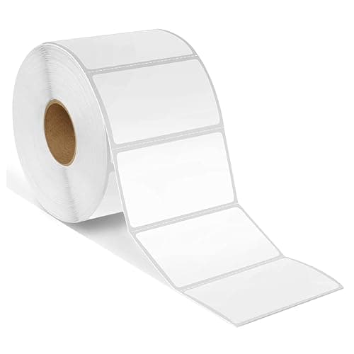 Image of Spartan Industrial - 57 x 32 mm (2.25 x 1.25 in) Direct Thermal Labels (10 Rolls, 1000/Roll) Perforated Barcode Address Labels - Compatible with Rollo and Zebra Desktop Printers