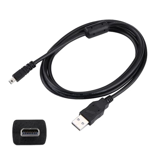 Image of myikenjoy USB Cable Compatible with Nikon coolpix charger UC-E6, Compatible with Nikon coolpix Consumer DSLR D3300, D750, D5300, D7200, D3200 USB Cable Charger Data Cord 3.3ft,Black