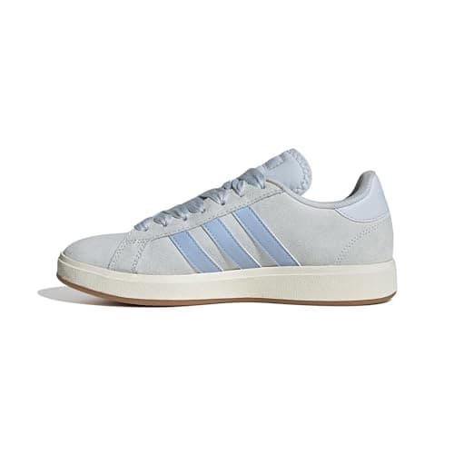 Image of adidas Women's Grand Court Base 00s Shoes, Halo Blue/Glow Blue/Chalk White, 8 UK
