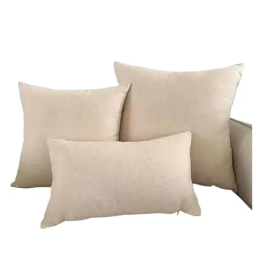 Image of CQAHDSEVF Throw Pillow Cases, Sofa Pillow Covers Multicolor Multiple Sizes Solid Cushion Cover Home Decorative Throw(Kd-04,50 x 30 cm (Pack of 1))
