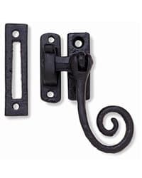 Image of Black Antique Curly Window Fastener Reversible