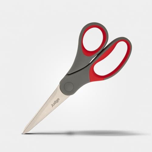 Image of Judge Kitchen Scissors, 20cm/8", Multi-Purpose for Kitchen, TPR Soft Grip, Cutting Meat