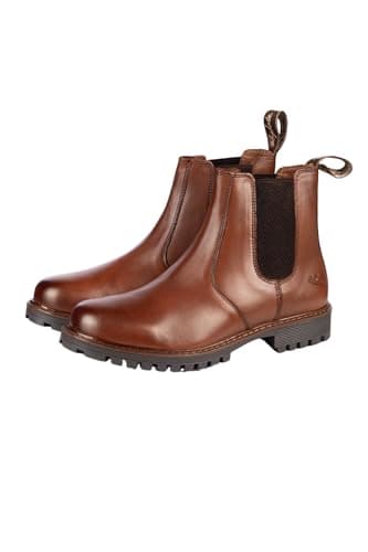 Image of Rydale Men's Leather Market Boots Chelsea Boot For Men Ankle High Dealer Boot Slip On (Elgin Tan, One Size, UK Footwear Size System, Adult, Men, Numeric, Medium, 10)