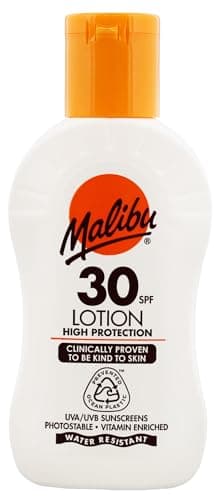 Image of Malibu Sun SPF 30 Lotion, High Protection Sun Cream, Moisturising Body Lotion with Vitamin E and Aloe Vera, Water Resistant, 100ml
