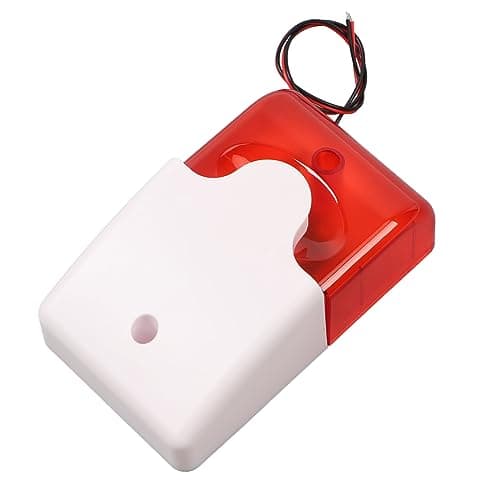 Image of RASTKY 12V LED Flashing Light Sound and Light Fire Burglar Alarm Horn, High Decibel Siren for Home Store, Custom Voice Alert, 90-120 Flashes/min