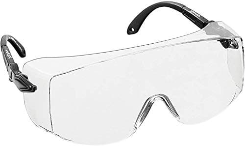 Image of voltX OVERSPECS Safety Goggles Over Glasses – Large Fit, Anti-Fog, Scratch-Resistant, UV400 Protection Adjustable Temples, Clear Lens CE EN166F & UKCA