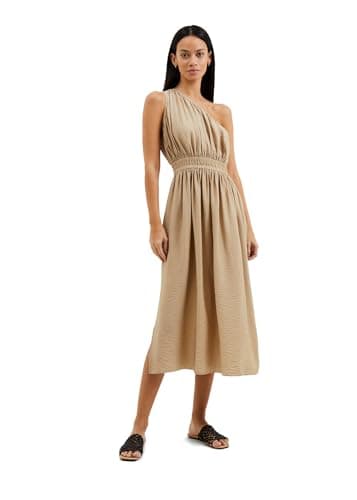 Image of French Connection Women's Faron Midi One Shoulder Dress, Incense, 10
