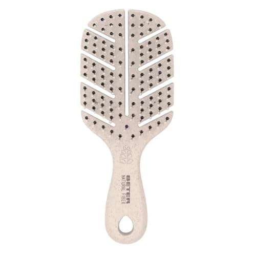 Image of Beter - Detangling Brush Natural Fiber MINI, Anti-Tangle Skeleton Hairbrush Made from Wheat Fibers, Anti-Tangle and Anti-Breakage, Gentle and Tangle-Free Styling, For All Hair Types