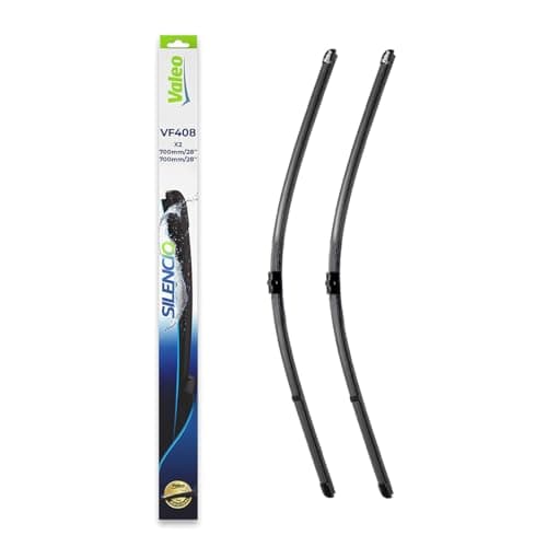 Image of VALEO Silencio Wiper - VF408 - Kit of High Performance, Superior Road Visibility, Easy Installation Original Flat Blades 700mm/700mm - Front - Set of 2 Wiper Blades - 574317