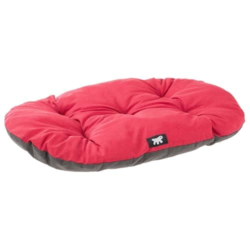 Image of Ferplast Cat Bed, Dog Bed Washable Pet Mat Cushion in Cotton with Soft Padding, 43 x 30 cm. Red