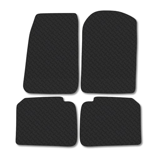 Image of Maxus T90 (2020+) 5mm Rubber Car Mats Compatible Premium Durable Tailored Fit Heavy-Duty Floor Mats Set Accessory Waterproof Durable Custom Fit Water Resistant Easy-Clean