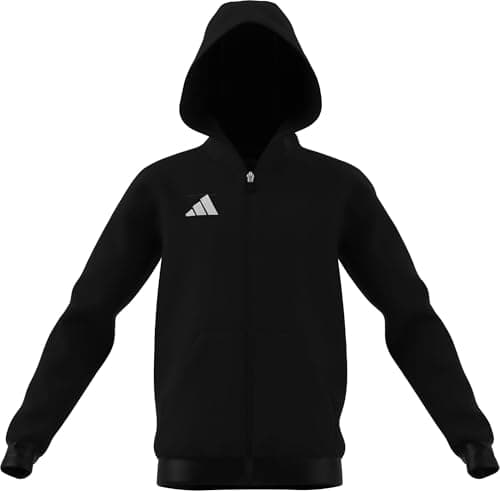 Image of adidas Entrada26 Full Zip Hoodie Kids Black/White