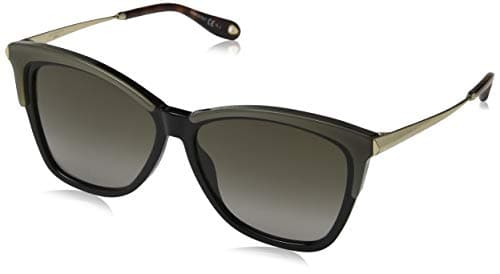 Image of GIVENCHY Women's 7071/S HA GV 7071/S HA 4CW Rectangular Sunglasses 57, Yellow Black/Brown