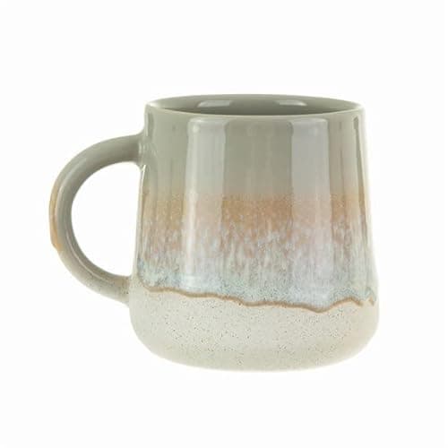Image of Sass & Belle Mojave Glaze Grey Mug - Ceramic Coffee Mug and Tea Cup with Artisan Finish Stylish Home Decor Kitchen Accessory Designed by Sass and Belle