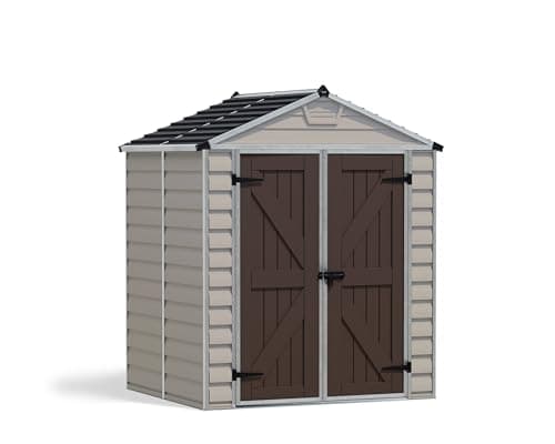 Image of Palram Canopia SkyLight Shed 6x5 Durable Storage Tan