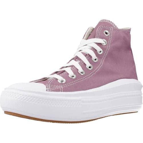 Image of Converse Women's Chuck Taylor All Star Move Platform Hi Sneakers, Purple, 5