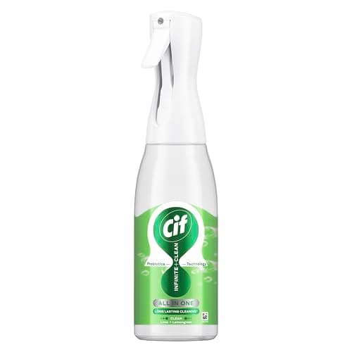 Image of Cif Infinite Clean Lime & Lemongrass All in One Cleaner Spray with probiotics technology for a long-lasting clean* 590 ml