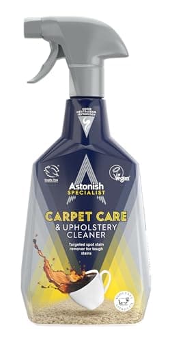 Image of Astonish Specialist Carpet & Upholstery Tough Stains Remover Spray, for Fabrics and Laundry, Deep Cleaning and Odour Neutralising, 750ml