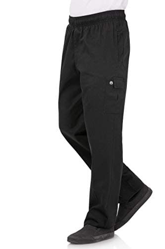 Image of Chef Works Unisex Cargo Pants Trousers, Black, S UK