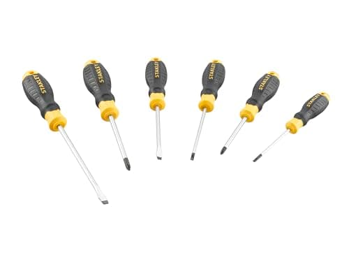 Image of Stanley Cushion Grip™ Screwdriver Set, 6 Piece, Engineered from high-Strength, Chrome Vanadium Steel to Reduce the Chance of tip Breakage