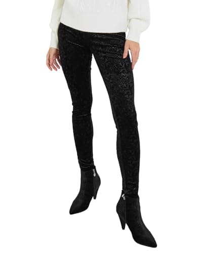 Image of Joe Browns Women's Baroque Print Stretchy Leggings, Regular, Black, UK 18