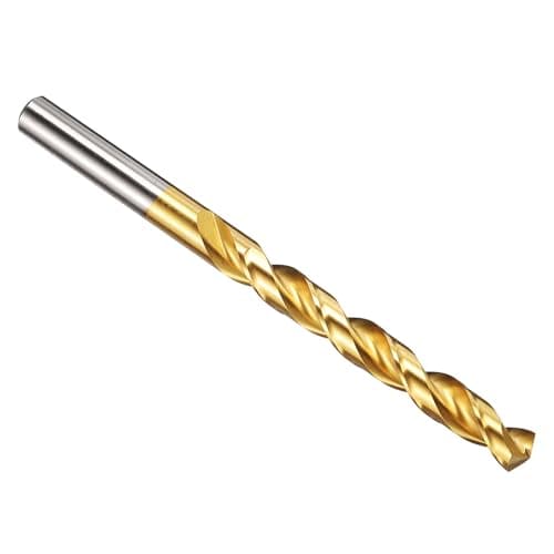Image of PATIKIL 9.1mm Drill Bit, M42 8% Cobalt High-Speed Steel Jobber Straight Shank 135° Titanium Nitride (TiN) Coated for Hard Metal Stainless Steel - 1 Pack
