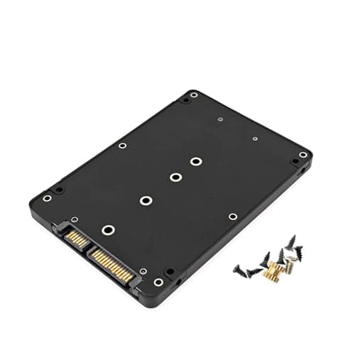 Image of JZK M.2 NGFF SSD to 2.5 inch SATA adapter, 7mm thickness M.2 to SATA III hard disk enclosure, B & M Key based NGFF SSD converter