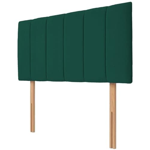 Image of NK Velvet Upholstered Headboard for Divan Beds – 20-Inch Lined, Extra Padded Plush Headboard with Struts – Luxury Bedroom Furniture (Green, 4ft 6inch Double)