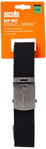 Image of Scruffs T50304 Cotton Adjustable Clip Belt Black One Size