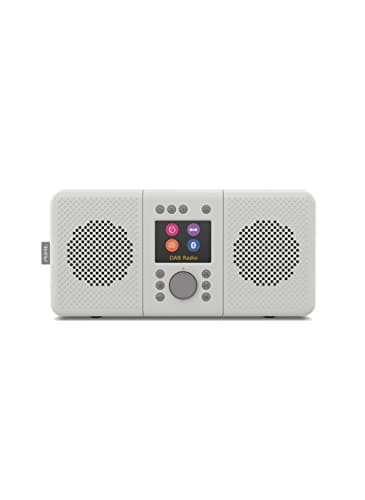 Image of Pure Elan Connect+ All-In-One Stereo Internet Radio with DAB+ and Bluetooth 5.0 (DAB/DAB+ & FM radio, Internet Radio, TFT Display, Music Streaming, Podcasts, Mains and Battery Powered) Stone Grey