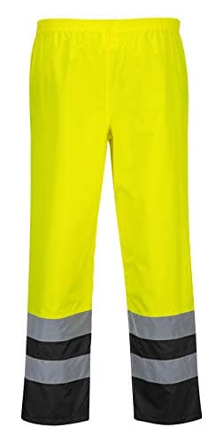 Image of Portwest Hi-Vis Two Tone Traffic Trouser, Size: XXL, Colour: Yellow/Black, S486YBRXXL