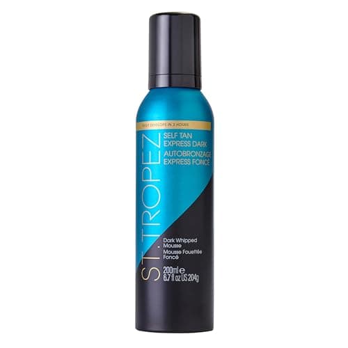 Image of St.Tropez Self Tan Express Dark Whipped Mousse, Fastest Dark Tan in 3 Hours, Lightweight Hydrating Formula, Natural-Looking Bronze, Streak-Free Finish, 200ml