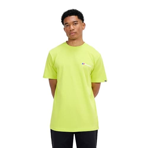 Image of Berghaus Men's Front & Back T-Shirt | 100% Cotton Non-Technical T-Shirt, Yellow, M